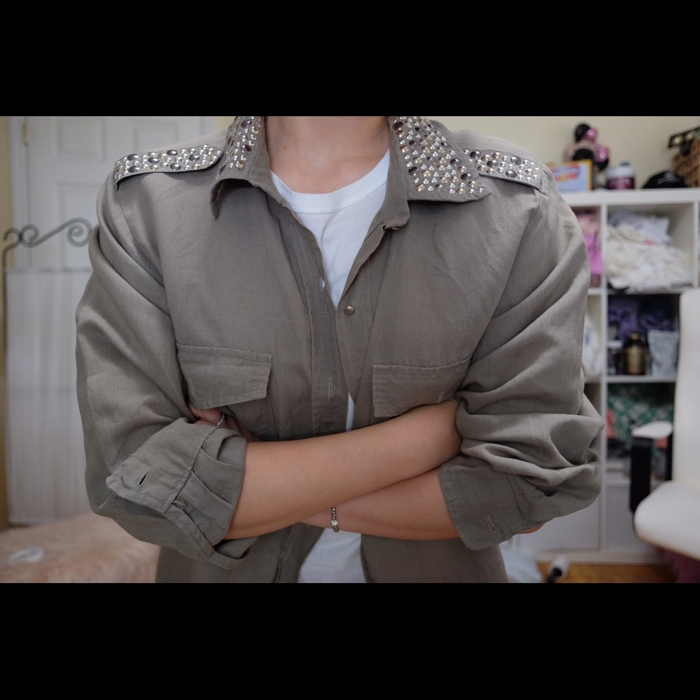 (K-fashion) stylish summer Linen shirt or jacket